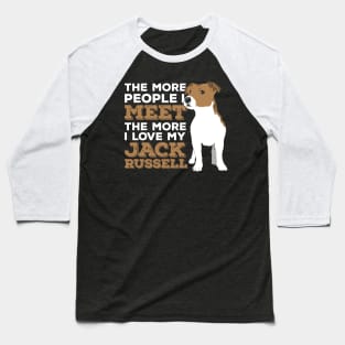 Jack Russel Dog Pet Animal Lover Gift Baseball T-Shirt